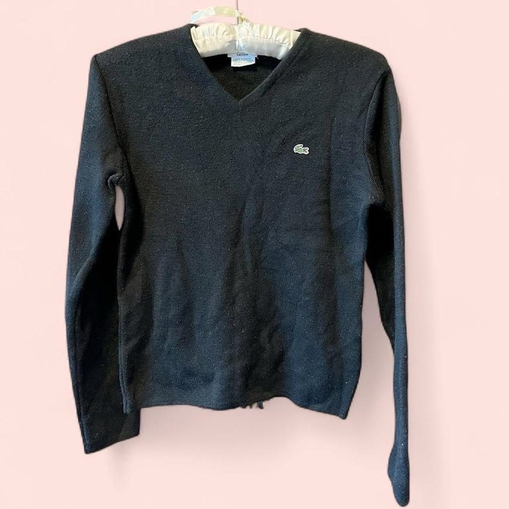 Lacoste Black Wool Sweater